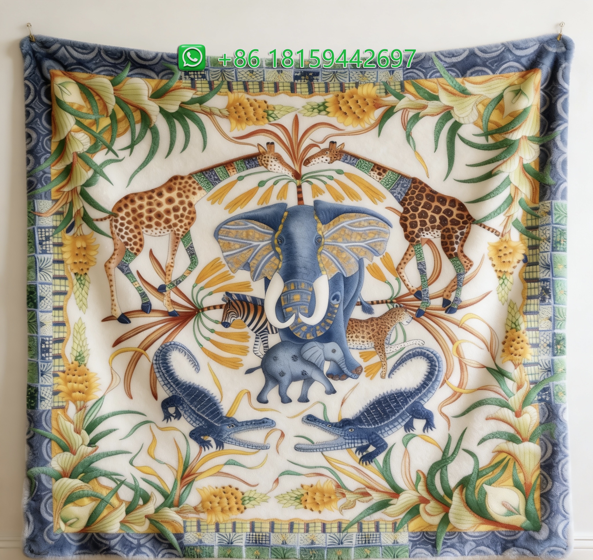 Hermes Throw Blankets